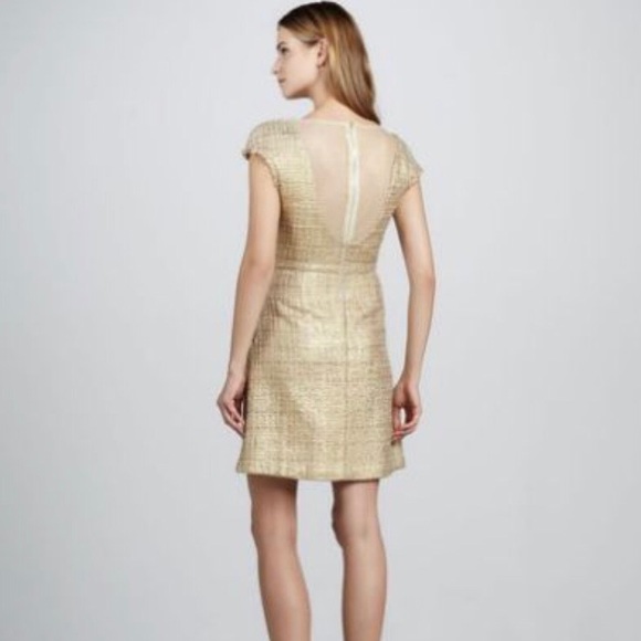 Alice + Olivia Gold Mini Dress - Picture 2 of 8